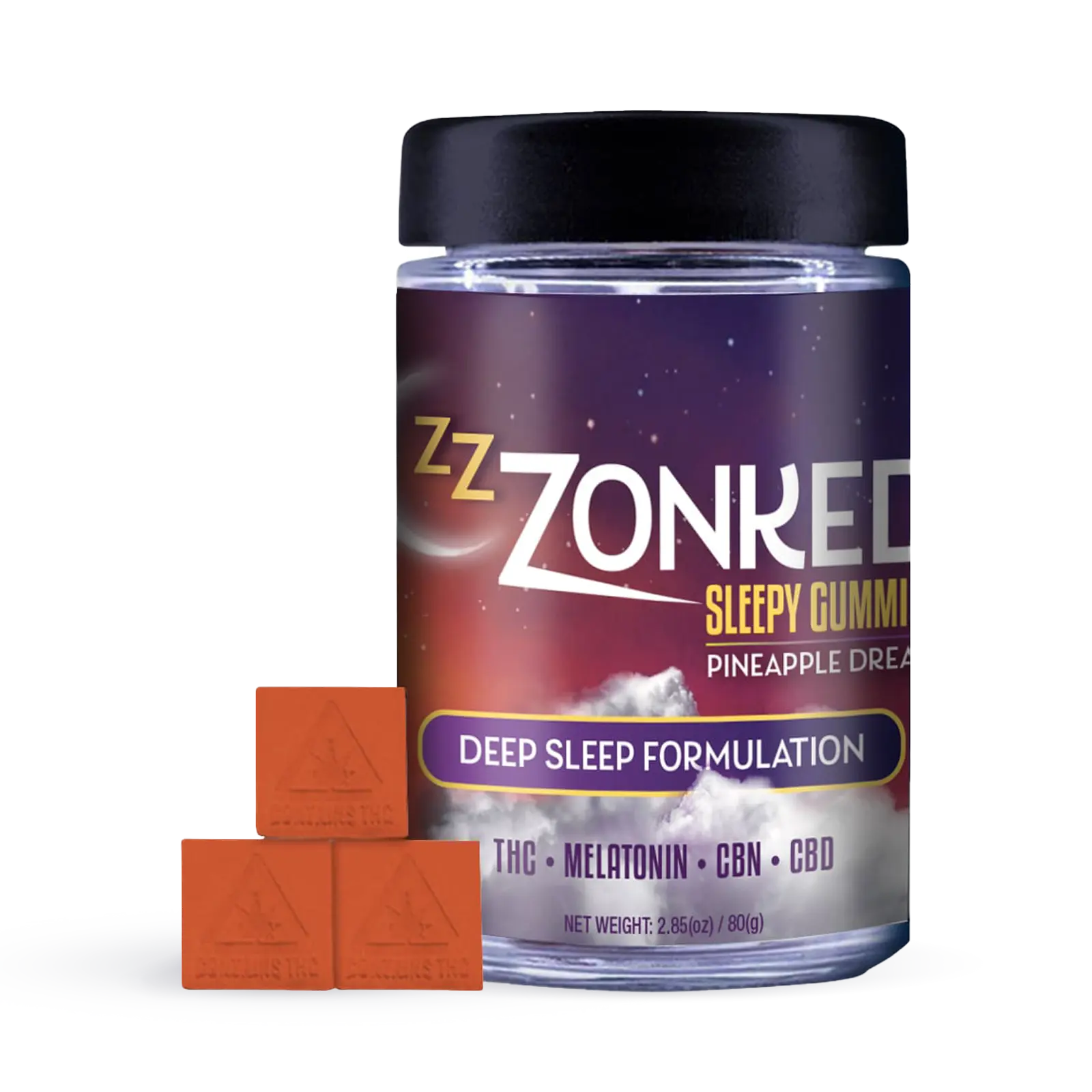 Zzzonked Pineapple Dream Sleepy Gummies